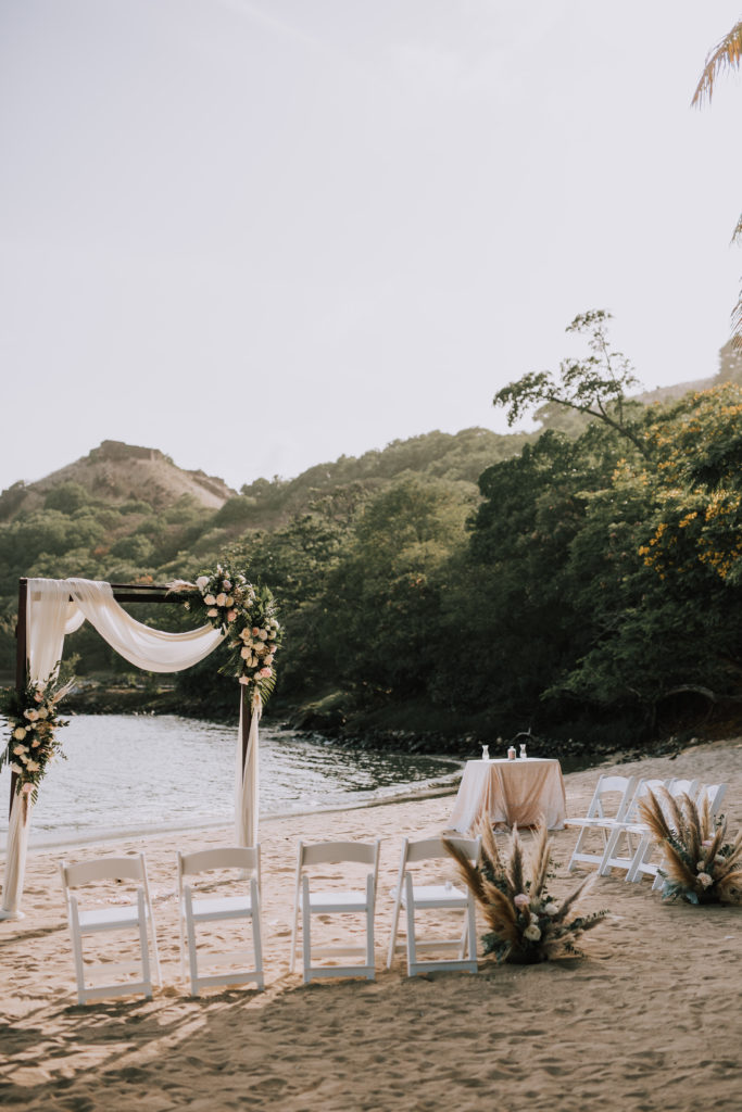 St. Lucia beachside wedding at Pigeon Island National Park